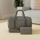 thumbnail image 2 of Bolsa deportiva ETRONIK, bolsa de viaje grande con compartimento para zapatos, 55 L, color gris, 2 of 7