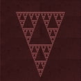 thumbnail image 1 of Ahgly Company Machine Washable Indoor Square Transitional Chocolate Brown Area Rugs, 6' Square, 1 of 7