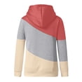 thumbnail image 3 of Outfmvch Chandails à Capuchon pour Femmes Chandails en Molleton pour Femmes Manches Chandail à Capuchon Décontracté Chandail en Molleton Long à Contraste Bretelles Solides Hauts pour Femmes Chandails à Capuchon et Chandails en Molleton Cardigan Chandails pour Femmes Orange m, 3 of 3