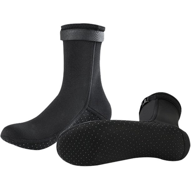 Calcetines de buceo para hombre, cálidos, antideslizantes, para buceo profundo, cálidos, de material impermeable, calcetines de buceo para mujer, calcetines de playa de tubo largo, zapatos