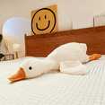 thumbnail image 2 of Goose Stuffed Animal Pillow Toy, Cute White Duck Plush Pillow,Super Soft Hugging Pillow,Swan, 2 of 3