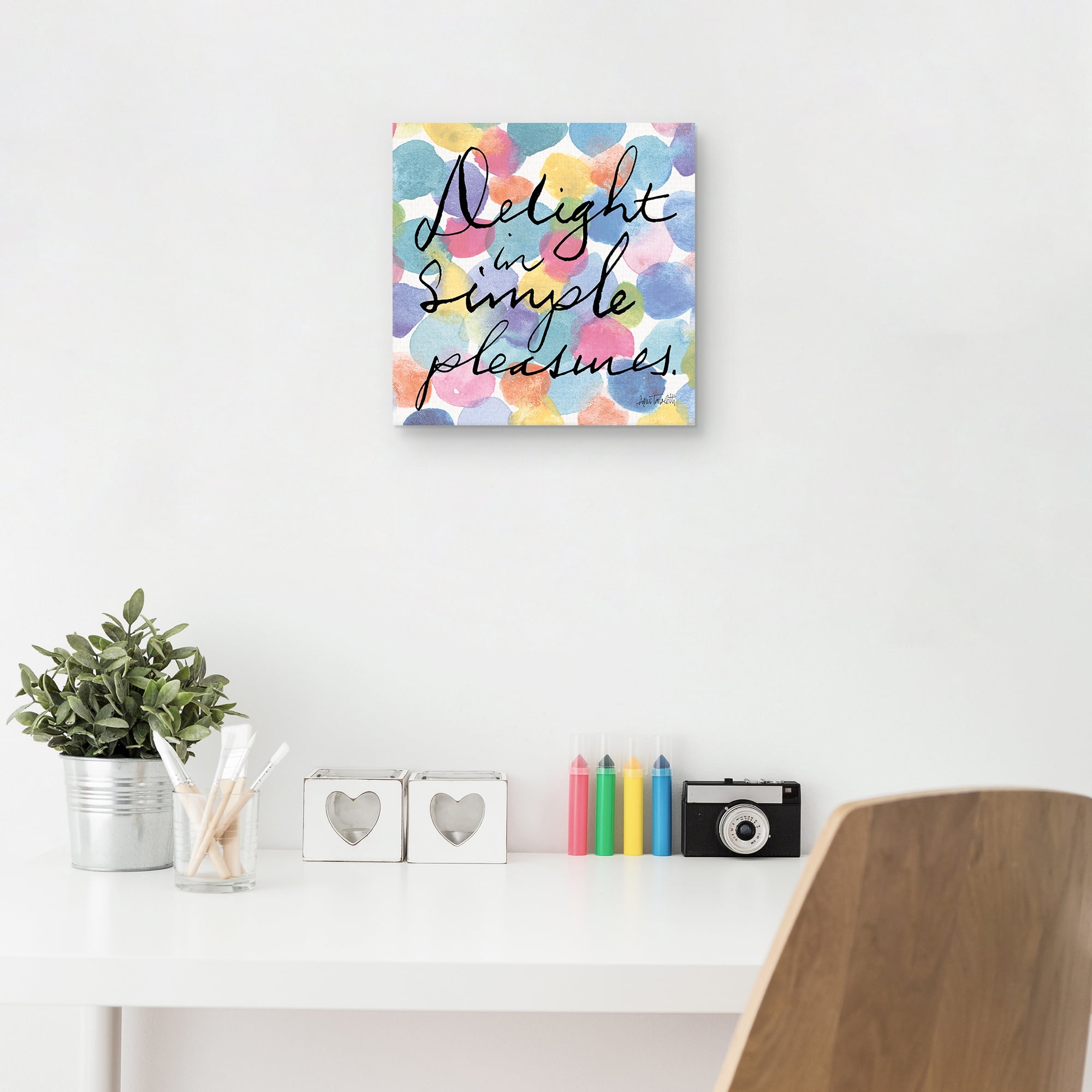 Delight in Simple Pleasures by Anne Tavoletti Canvas Art Print