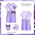 thumbnail image 1 of baoli10 (105-115 cm) Summer Kawaii Sanrioed Cinnamoroll Girl Pijamas Anime Cartoon Mymelody Kuromi Niños Ropa de dormir Ropa para el hogar Lindo vestido para niños esquí esquí Gafas de esquí, 1 of 4