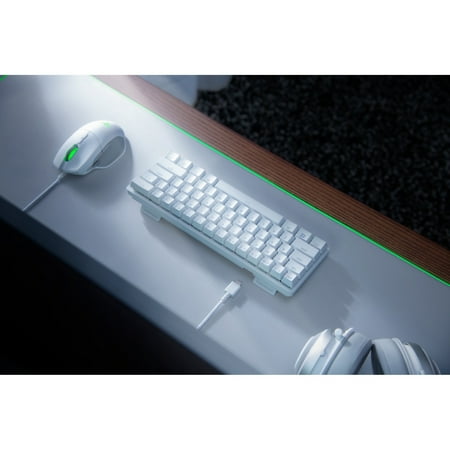 Razer - Huntsman Mini 60% Wired Optical Clicky Switch Gaming Keyboard with Chroma RGB Backlighting - Mercury