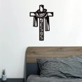 thumbnail image 5 of Adorno colgante colgante colgante de Jesús, decoración artística de pared con cruz de Metal de Navidad, 5 of 5