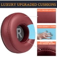 thumbnail image 4 of SOULWIT Protein Leather Earpads Replacement for JBL Tune 450BT (T450BT)/Tune 460BT(T460BT)/Tune 500BT (T500BT)/Tune 510BT/Tune 520BT, Ear Pads Cushions for JR 300BT/JR300/JR 310BT/JR310/E40BT, 4 of 4