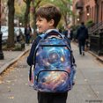 thumbnail image 6 of FUIALDOLG Cosmic Galaxy Planets Pattern School Bag with Lightweight, Soft Breathable 17 Inch Casual Daypack for Back to School Middle School, 6 of 9