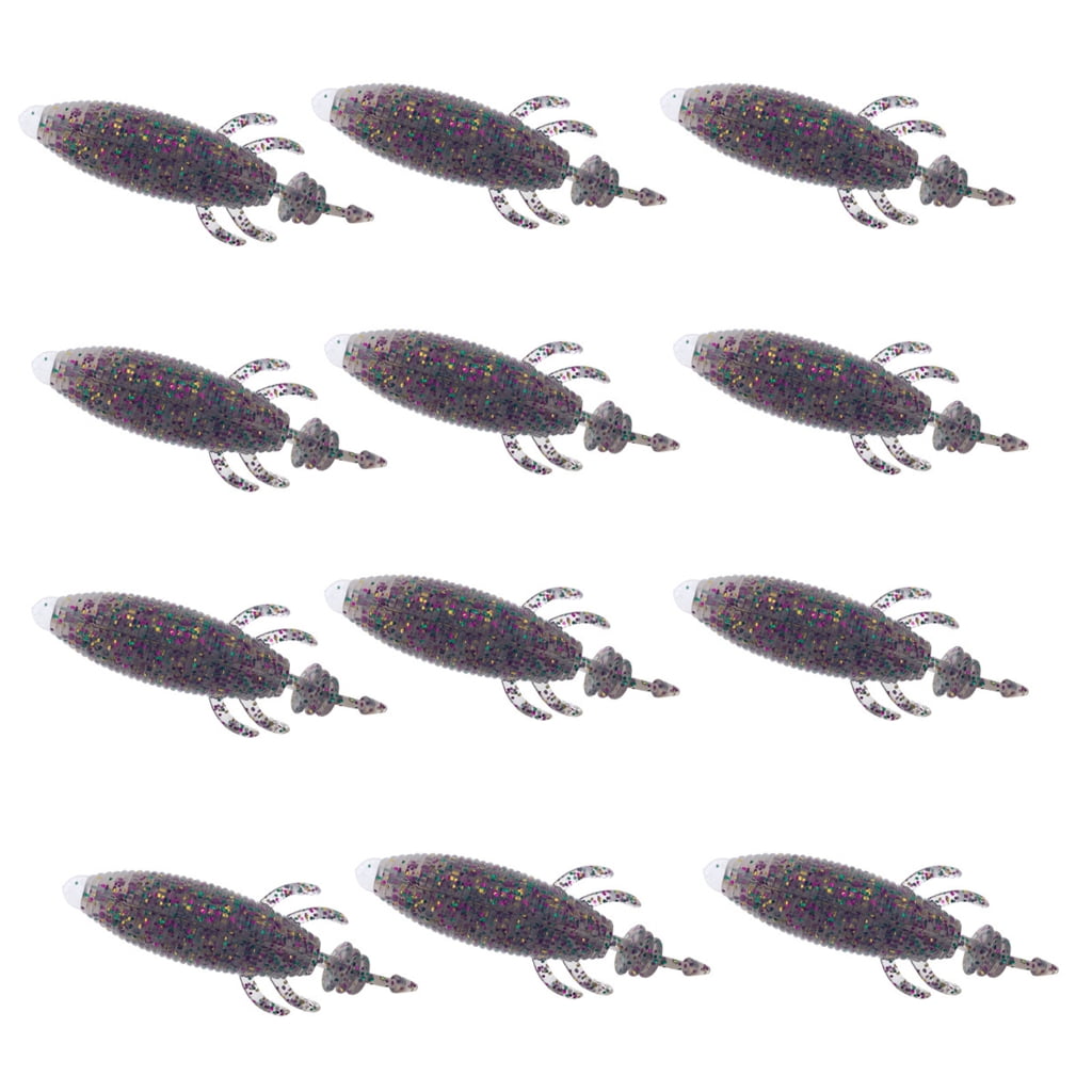 Gieenan Fishing Tackle Accessories Soft Lures Worm Artificial Baits 9cm Floating Lures