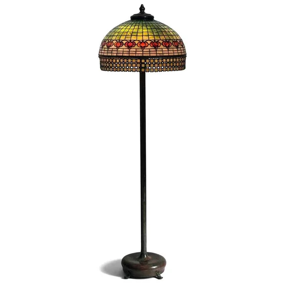 Pre-Owned Tiffany Studios Antique POMEGRANATE & CHAIN MAIL Floor Lamp
