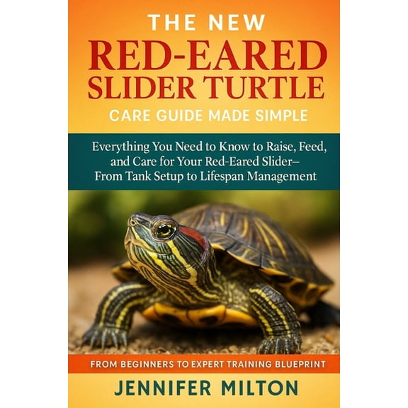 The New Red-Eared Slider Turtle Care Guide Made Simple: Everything You Need to Know to Raise, Feed, and Care for Your Re, (Paperback)