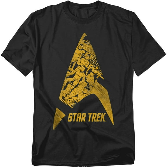 Star Trek Men's Delta Crew T-shirt Large Black