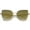 Matte Gold / Gold Mirror, variant on sunglassLA Female Oversize Slim Metal Frame Colored Mirror Flat Lens Cat Eye Sunglasses 58mm (Shiny Silver / Blue Mirror) - 58mm