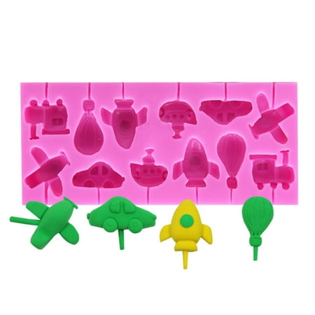 

Transportation Silicone Mould Fondant Cake Chocolate Cookie Decorating Mould Cake Tools