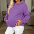 thumbnail image 6 of AKOEE Maternity Clothes Women Sweatshirts Loose Soft Zip-Breastfeeding Nursing Pullover Sweater Hoodie (XL, Purple), 6 of 8