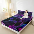 thumbnail image 4 of Manfei Boys Gaming Gamer Full Size Sheets, Video Game Console Gamepad Bed Sheets, Tropical Palm Tree Sheet Sets, Super Cozy Room Decor4 Pieces, 4 of 7