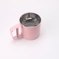 thumbnail image 3 of HALJEN Pink Stainless Steel Fine Mesh Flour Icing Sugar Hand Shaker Single Mesh Layer Flat Kitchen Sieve(Pink), 3 of 3