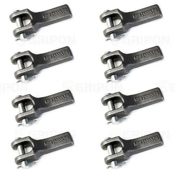 GRIPON (Pack of 8) 3/8 inch Weld-On Safety Chain Retainer for Truck Trailer Hitch