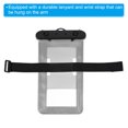 thumbnail image 4 of Uxcell Universal Waterproof Phone Pouch Bag Clear Underwater Cellphone Dry Bag Black 2 Pack, 4 of 6