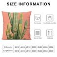 thumbnail image 5 of YINGXI  Rustic Farmhouse Throw Pillow Covers Vintage Pink Color Green Cactus Tropical Summer Plants Linen Pillow Case Cushion Cover Decorative Cushion Cover for Sofa Couch Chair (RV-Pink) 12x12in, 5 of 5