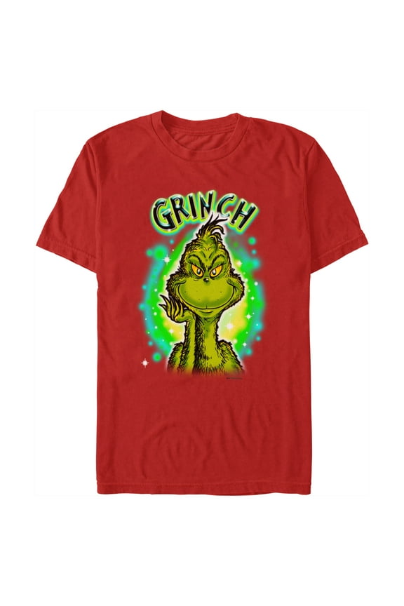 Men's Dr. Seuss Airbrush Grinch Graphic T-Shirt
