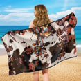 thumbnail image 4 of Uorisanigo Car Front Seat Covers Seat Covers for Cars Soft Aztec Cow Print Athletic Running Towel Seat Post Workout Sweat Washable Cover Fashion Auto Interior Suitable for Gym Workout, 4 of 8
