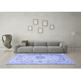 thumbnail image 3 of Ahgly Company Indoor Rectangle Medallion Blue Traditional Area Rugs, 6' x 9', 3 of 4