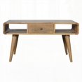 thumbnail image 5 of Timeless Curved Oak Console Table with Contemporary Aesthetic, 5 of 9