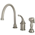 thumbnail image 1 of Kingston Brass KB3818GLBS Robinet de Cuisine à Poignée Unique avec Pulvérisateur en Laiton, 1 of 2