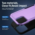 thumbnail image 6 of Heavy Duty Phone Case Designed for Apple iPhone 11 Pro Case with 1Pc Tempered Glass Screen Protector, Shockproof Dropproof Anti-Scratch Phone Case Cover for Apple iPhone 11 Pro,Purple, 6 of 7