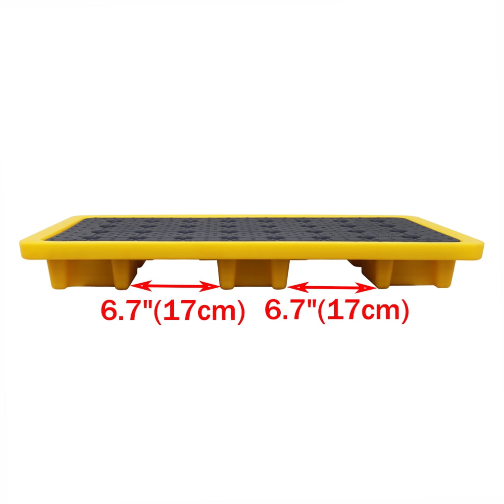 Techtongda Drum Spill Containment Pallet Double Steel Drum Anti-leakage Transport Platform Leak Proof Oil Tray