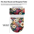 thumbnail image 7 of HELLHERO Stretch Toilet Top Cover Set Soft Universal Elastic Installation Toilet Seat Cover Set Elastic Bottom Indoor Home Dust-Proof U-Shaped, 7 of 7