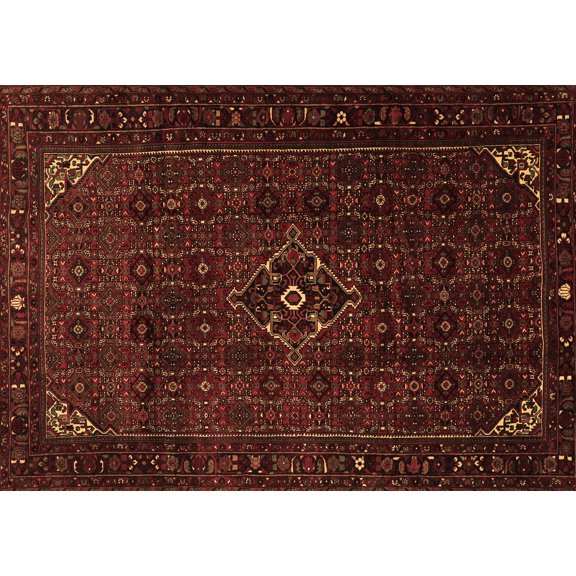 Ahgly Company Indoor Rectangle Persian Brown Traditional Area Rugs, 5' x 7'