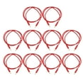 thumbnail image 2 of Juego de 10 Cables de Prueba de Conector Banana de 4 Mm Soldadura de Latón Niquelado en Oro Macho a Macho 1000 V 15 A para Proyectos Eléctricos negro Y Rojo 2 Colores ANGGREK Otros, 2 of 8