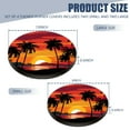 thumbnail image 2 of Gas Stove Burner Cover,Electric Stove Top Protector,Easy to Clean,Tropical Beach Sunset with Palm Trees, 2 of 7