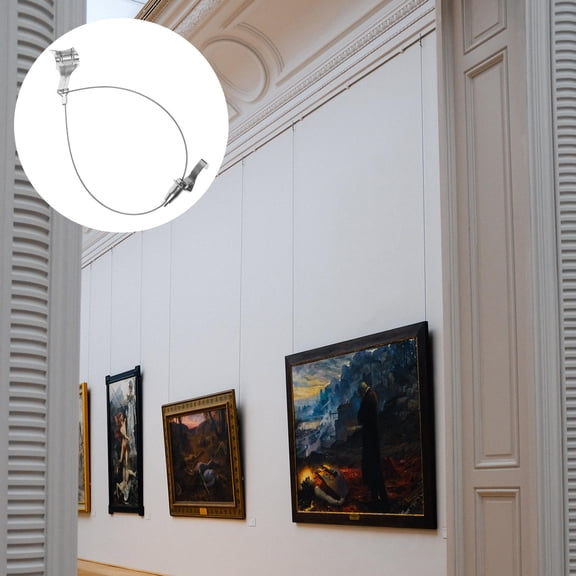 FOMIYES Wire Rope Hanger Stainless Steel Picture Frame Hanging Wire Photo Frame Hanging Hook