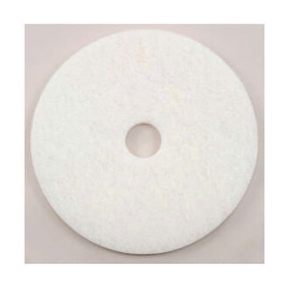 Global Industrial 22"" Polishing Pad White 5 Per Case