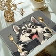 thumbnail image 3 of Napperon pour Chien, Tapis d'Alimentation pour Animal Résistant à la Chaleur et Antidérapant, Napperon Mignon à Motifs pour Protéger la Table à Manger, Usage Intérieur et Extérieur, 3 of 6