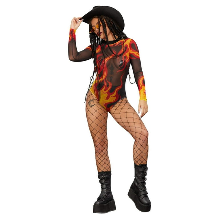Fever Flame Bodysuit Adult Fever Flame Bodysuit Adult