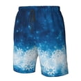 thumbnail image 4 of Balery Blue Glitter Sparkles Traje de Baño Estilo Hawaiano para Hombre, Shorts de Secado Rápido con Bolsillos-3X-Large, 4 of 6