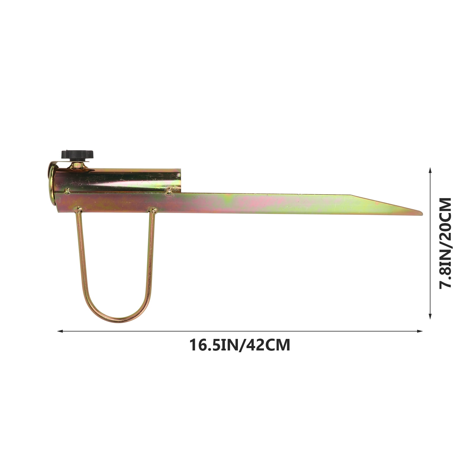 TOYMYTOY 1Pc Golden Umbrella Stand Iron Holder Beach Umbrella Base for Firm Sand and Soil Support