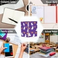 thumbnail image 6 of FORMRS 1-Subject Spiral Notebook 8" x 5" College Ruled 60 Refillable Sheet A5 Hard Cover, 2 Pack, Halloween Purple Ghosts, 6 of 7