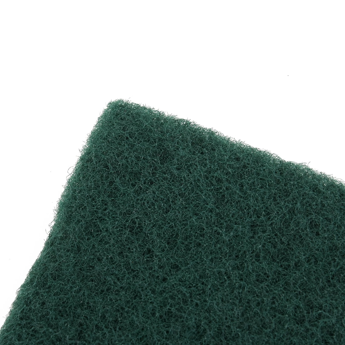 Unique Bargains Kitchen Bowl Dish Rectangle Sponge Scourers Cleaning Pads Green 10 PCS