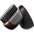 thumbnail image 1 of Mini Lisseur, Brosse Lissante 2-en-1, 3 Températures Réglables, Portable, Recharge USB, Convient à Tous Types de Cheveux, Noir Foncé, 1 of 4
