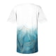 thumbnail image 4 of ICHUANYI Clearance Women V-neck Floral Print T- Fashion Lace Comfortable Female Blouses Tops(Blue, L) ICHUANYI WER2023080700031, 4 of 5