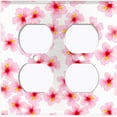 thumbnail image 3 of Metal Light Switch Plate Cover Japanese Sakura Flower Pink White Wallpaper FLW042, 3 of 13