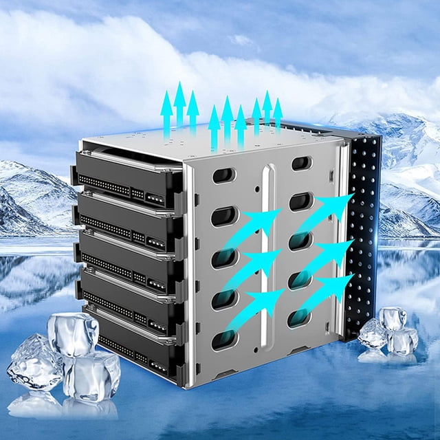 CRILSTYLEO 1 Set Hard Disk Drive Mounting Bracket Aluminum Alloy for Storage Container