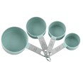 thumbnail image 1 of Tazas medidoras apilables con mango de acero inoxidable para medir ingredientes secos y líquidos, 1 of 5