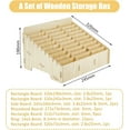 30 Compartments Wooden Cell Phones Storage Box Mobile Phones Holder for