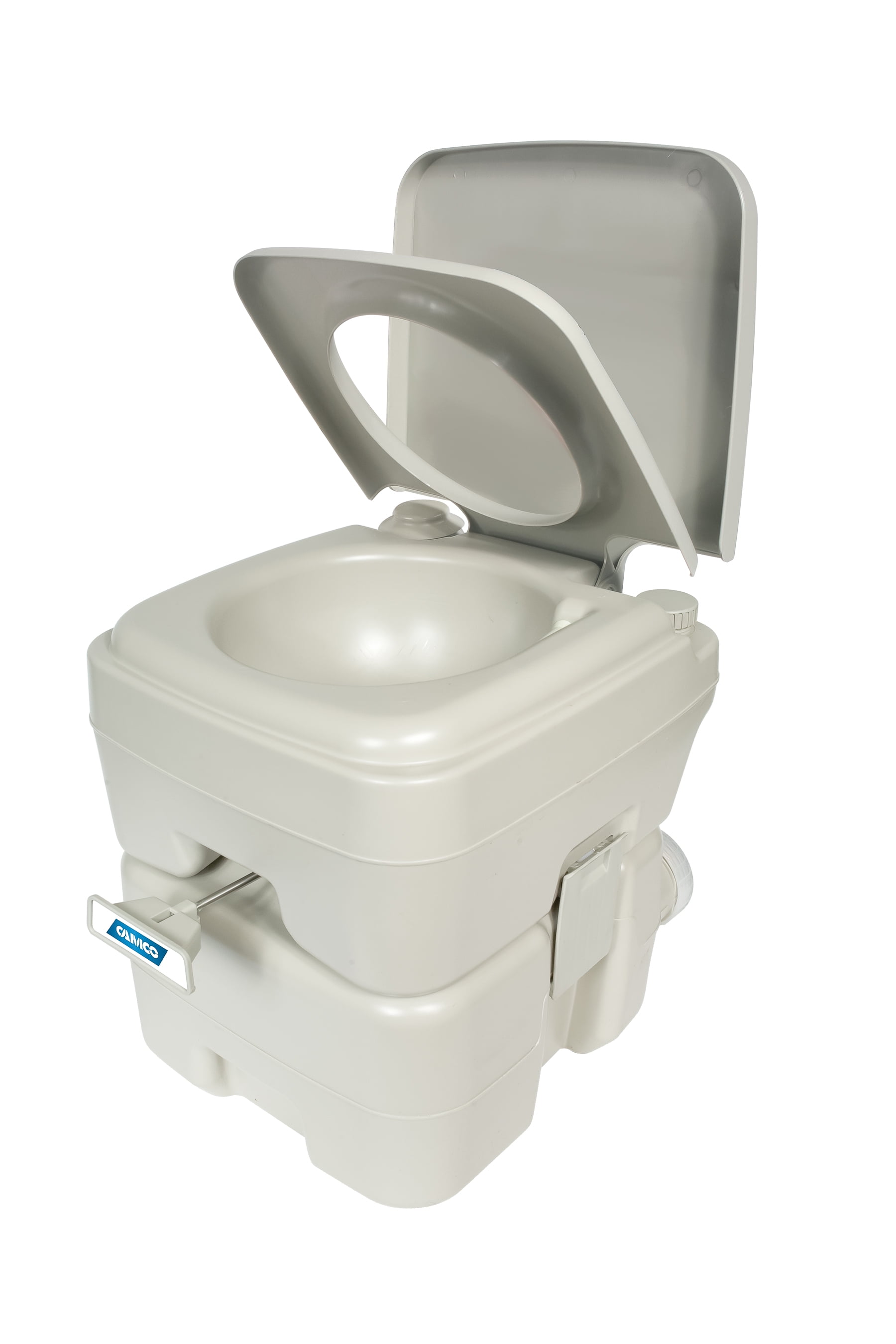 10L Camping Toilet Portable Travel Chemical WC Outdoor Handle Loo Potty Grey yc 