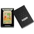 thumbnail image 6 of Zippo Beach Day Design High Polish Brass Pocket Lighter, 6 of 7
